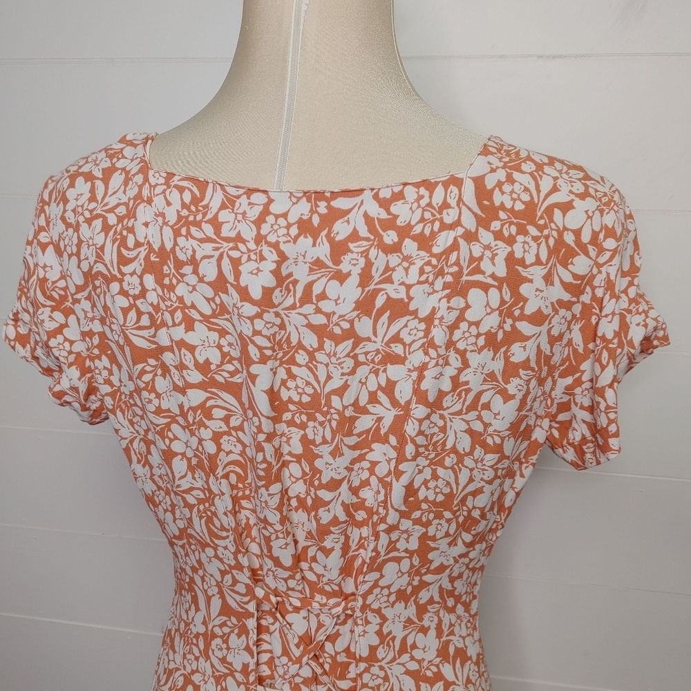 Vintage Part Two Floral Button Down Midi Dress Size 8 - Picture 5 of 12